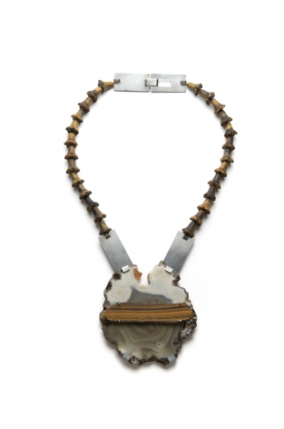 Ute Eitzenhöfer, necklace, stone, silver, German, Contemporary Jewelry