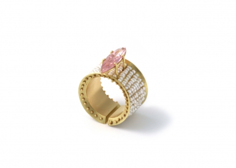 Philip Sajet, jewelry, Dutch Design, gold, enamel, pearls