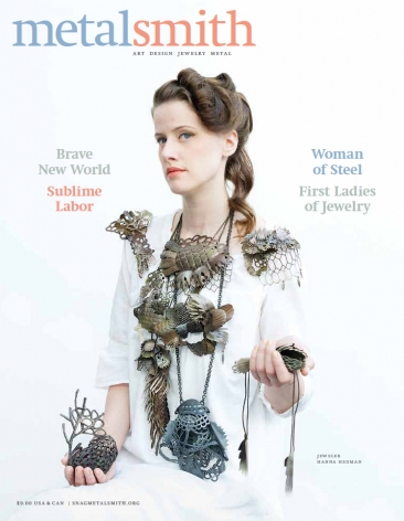 Hanna Hedman on the cover of Metalsmith Magazine