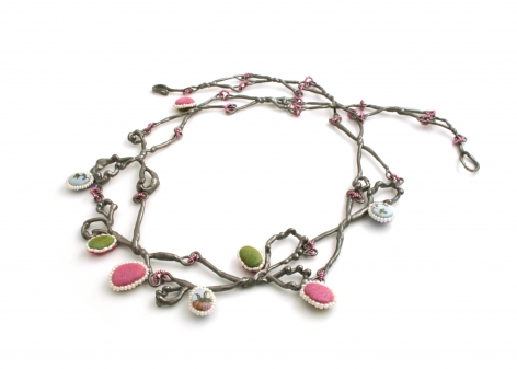 Mary Preston, beaded necklace, american contemporary jewelry